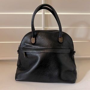 Brooks Brothers Black Leather Satchel - Like New
